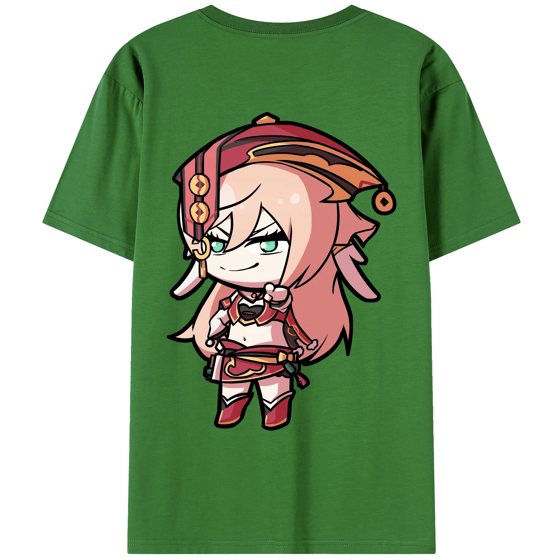 げんし神 ヤンフェイ genshin Yanfei レディース半袖Tシャツ(バックプリント)